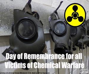 yapboz Anma Günü Bütün kurbanlar, kimyasal savaş için